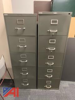 (2) Yawman & Art Metal 5-Drawer File Cabinets